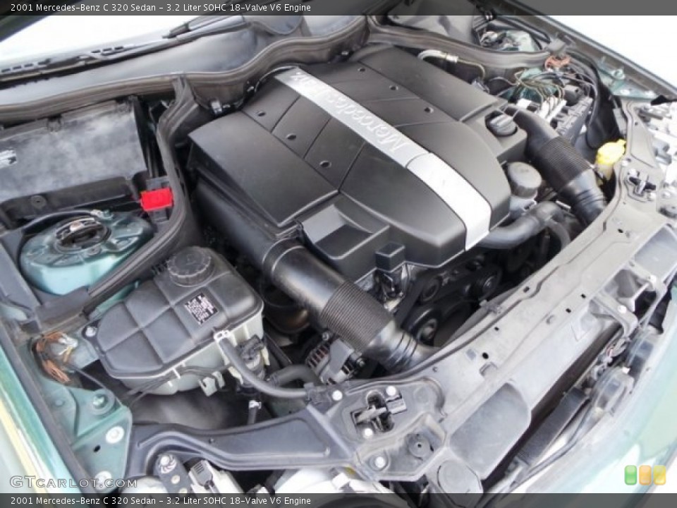 3.2 Liter SOHC 18-Valve V6 2001 Mercedes-Benz C Engine
