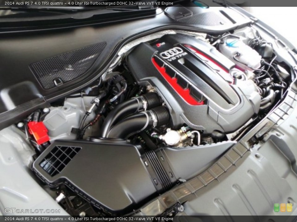 4.0 Liter FSI Turbocharged DOHC 32-Valve VVT V8 Engine for the 2014 Audi RS 7 #94051936