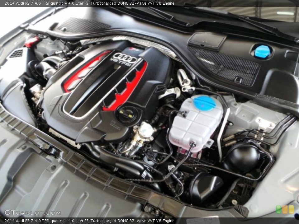 4.0 Liter FSI Turbocharged DOHC 32-Valve VVT V8 Engine for the 2014 Audi RS 7 #94051952