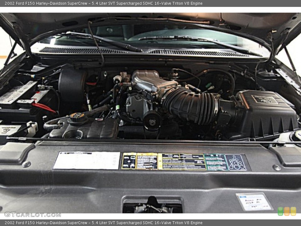 5.4 Liter SVT Supercharged SOHC 16-Valve Triton V8 2002 Ford F150 Engine