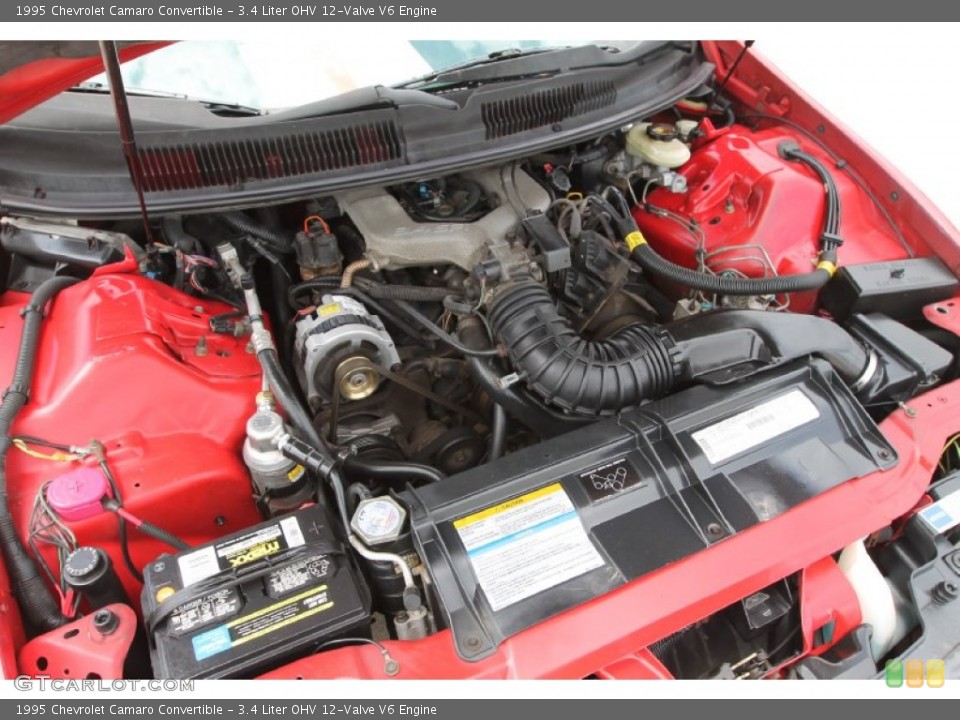3.4 Liter OHV 12-Valve V6 1995 Chevrolet Camaro Engine