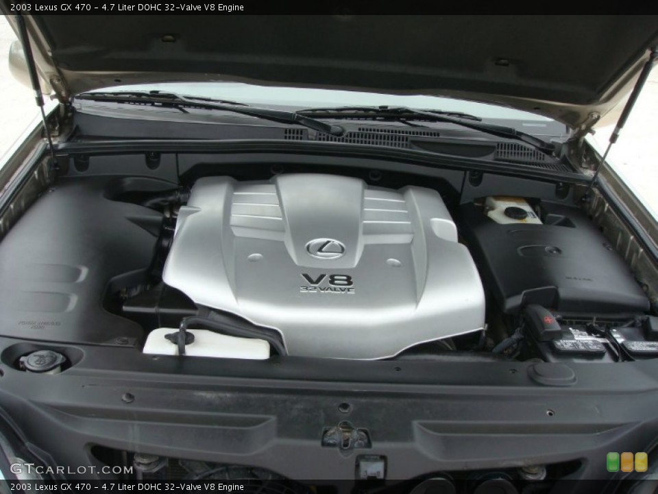 4.7 Liter DOHC 32-Valve V8 2003 Lexus GX Engine