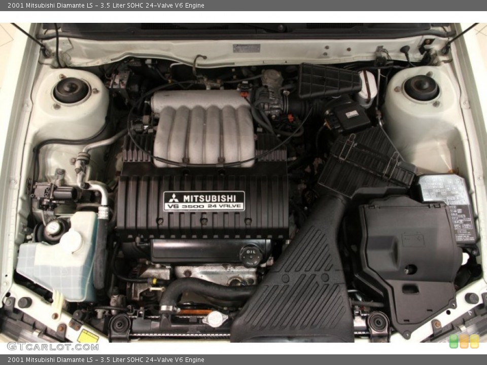 3.5 Liter SOHC 24-Valve V6 2001 Mitsubishi Diamante Engine