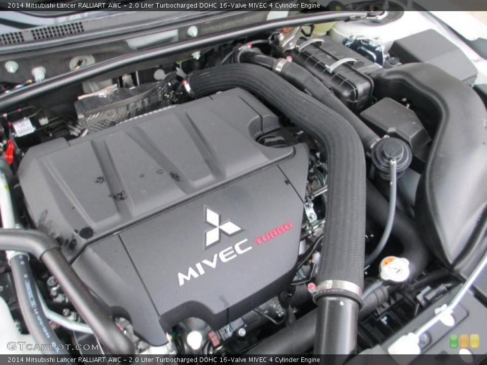 2.0 Liter Turbocharged DOHC 16-Valve MIVEC 4 Cylinder 2014 Mitsubishi Lancer Engine