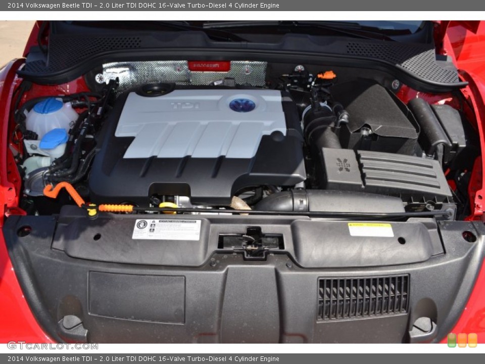 2.0 Liter TDI DOHC 16-Valve Turbo-Diesel 4 Cylinder Engine for the 2014 Volkswagen Beetle #94176549