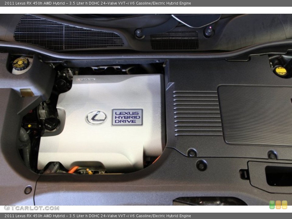 3.5 Liter h DOHC 24-Valve VVT-i V6 Gasoline/Electric Hybrid 2011 Lexus RX Engine