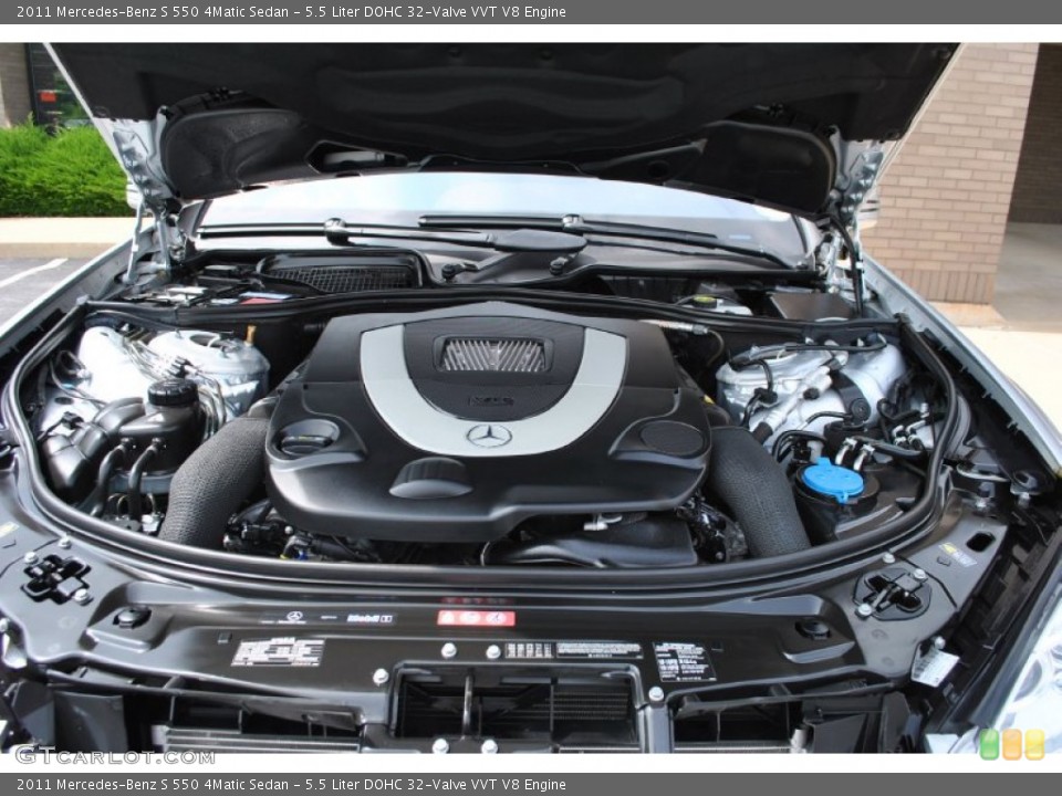 5.5 Liter DOHC 32-Valve VVT V8 2011 Mercedes-Benz S Engine