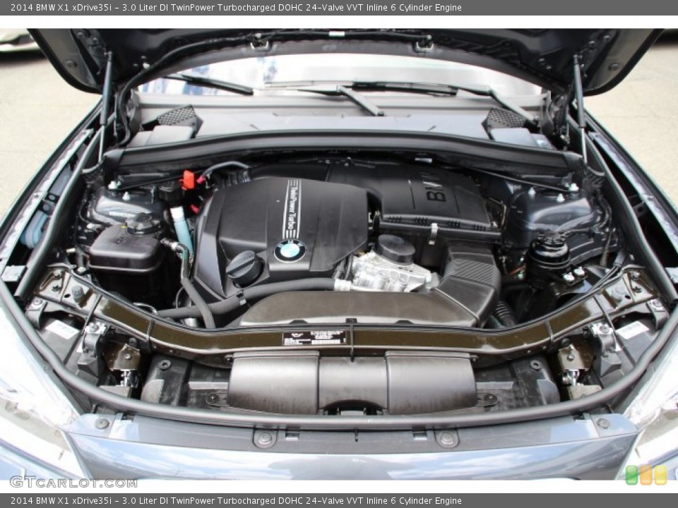 3.0 Liter DI TwinPower Turbocharged DOHC 24-Valve VVT Inline 6 Cylinder 2014 BMW X1 Engine