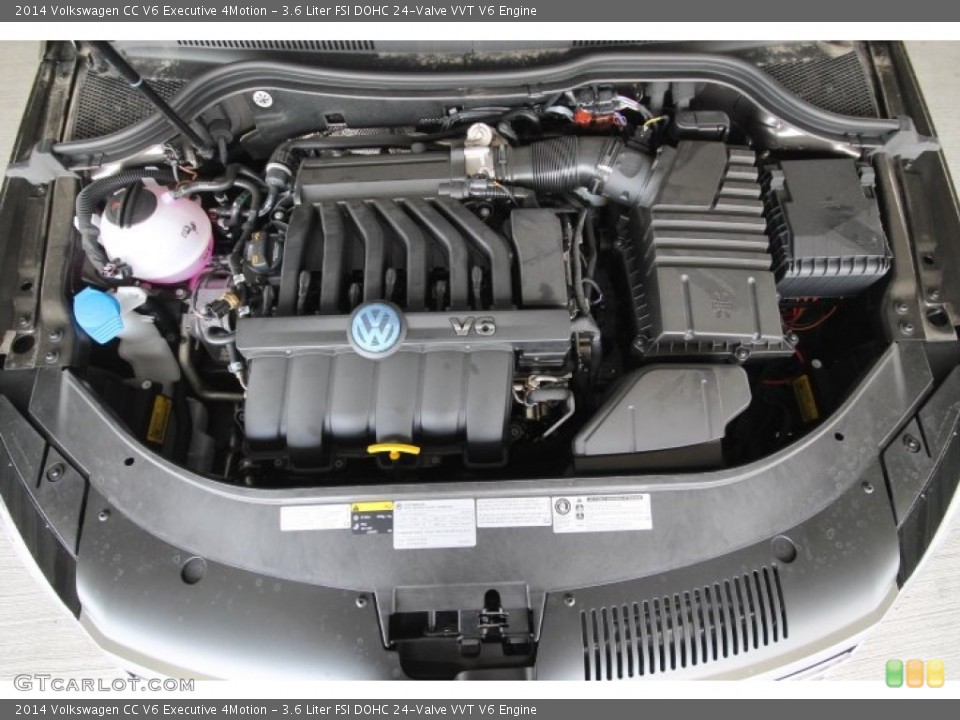 3.6 Liter FSI DOHC 24-Valve VVT V6 2014 Volkswagen CC Engine