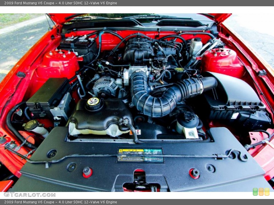 4.0 Liter SOHC 12-Valve V6 2009 Ford Mustang Engine