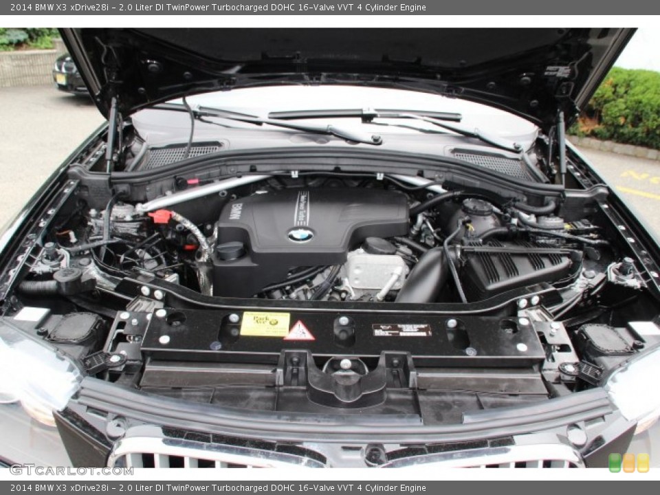 2.0 Liter DI TwinPower Turbocharged DOHC 16-Valve VVT 4 Cylinder 2014 BMW X3 Engine