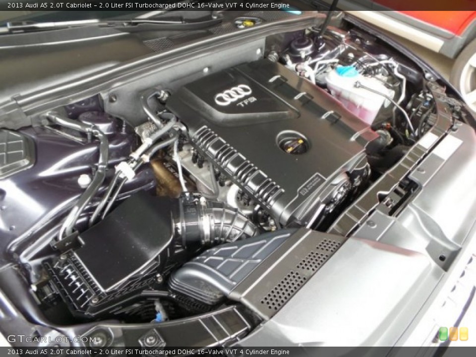 2.0 Liter FSI Turbocharged DOHC 16-Valve VVT 4 Cylinder 2013 Audi A5 Engine