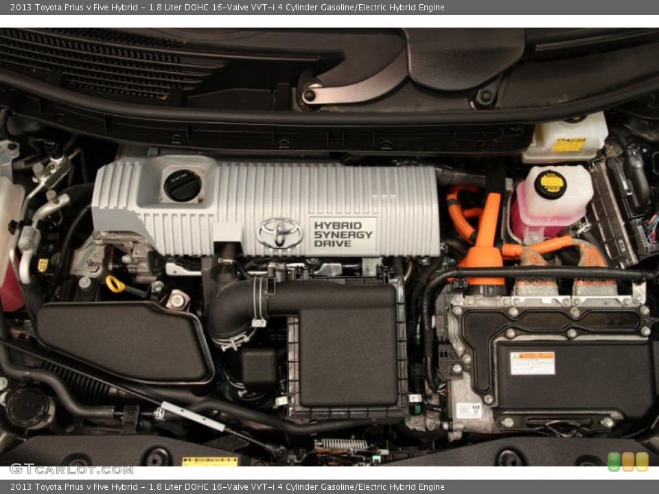 1.8 Liter DOHC 16-Valve VVT-i 4 Cylinder Gasoline/Electric Hybrid Engine for the 2013 Toyota Prius v #94418043