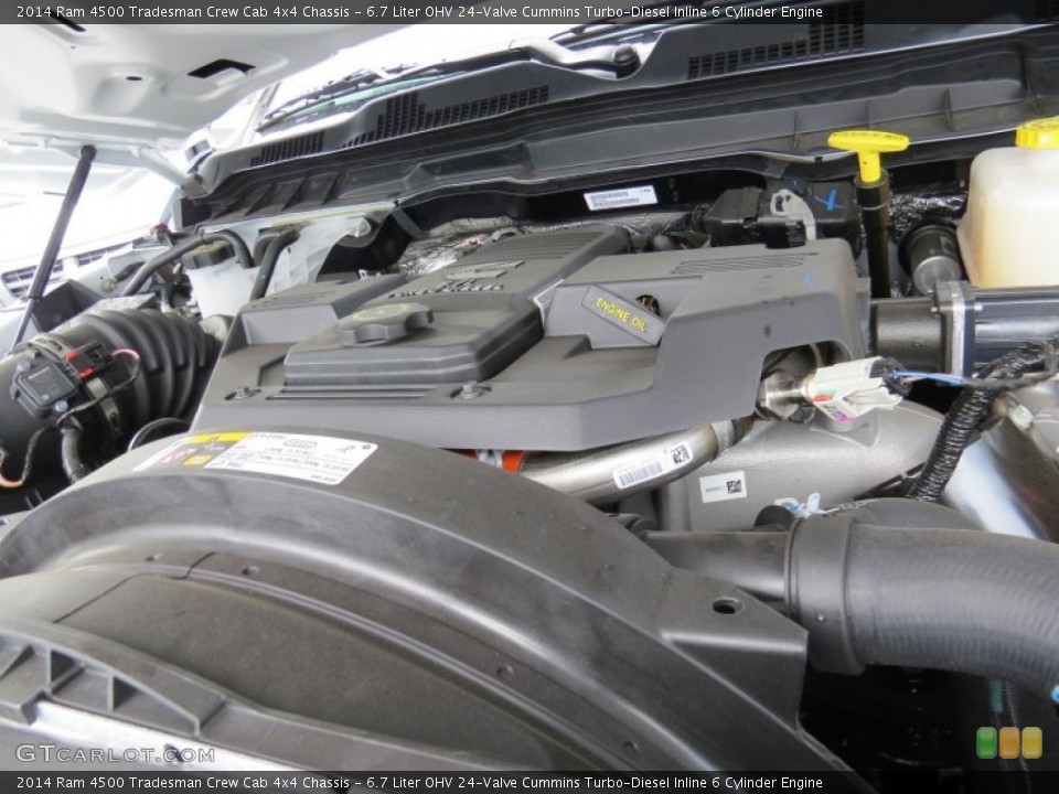 6.7 Liter OHV 24-Valve Cummins Turbo-Diesel Inline 6 Cylinder 2014 Ram 4500 Engine