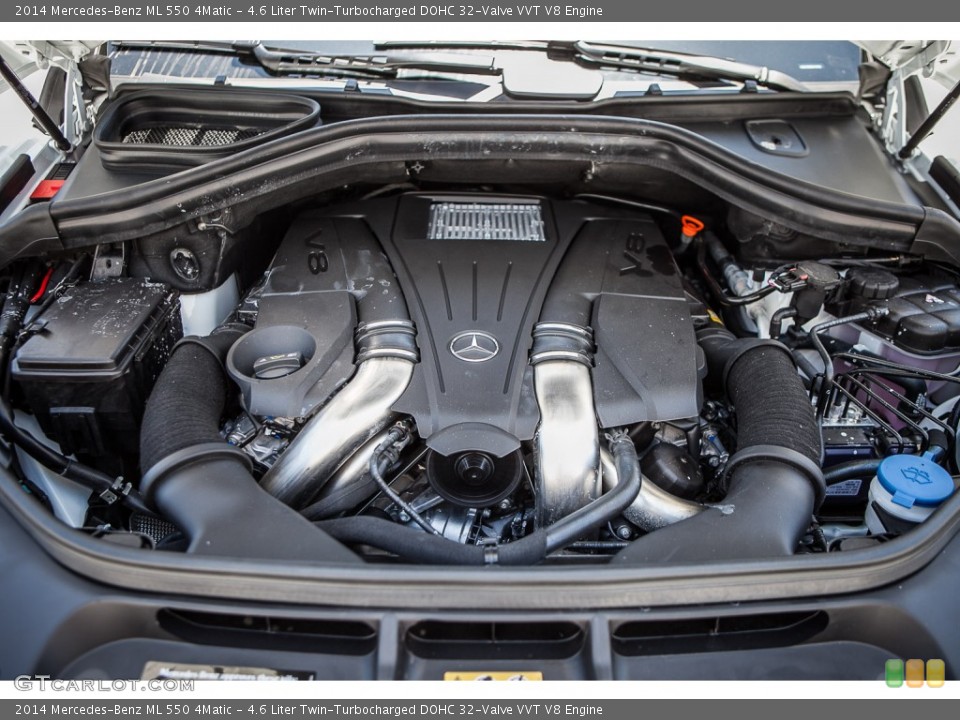 4.6 Liter Twin-Turbocharged DOHC 32-Valve VVT V8 2014 Mercedes-Benz ML Engine