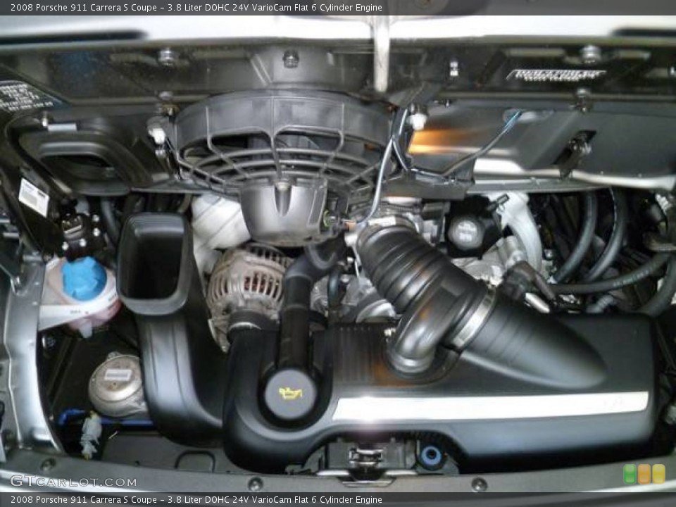 3.8 Liter DOHC 24V VarioCam Flat 6 Cylinder Engine for the 2008 Porsche 911 #94486650
