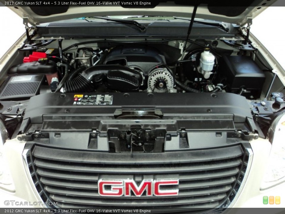 5.3 Liter Flex-Fuel OHV 16-Valve VVT Vortec V8 2012 GMC Yukon Engine