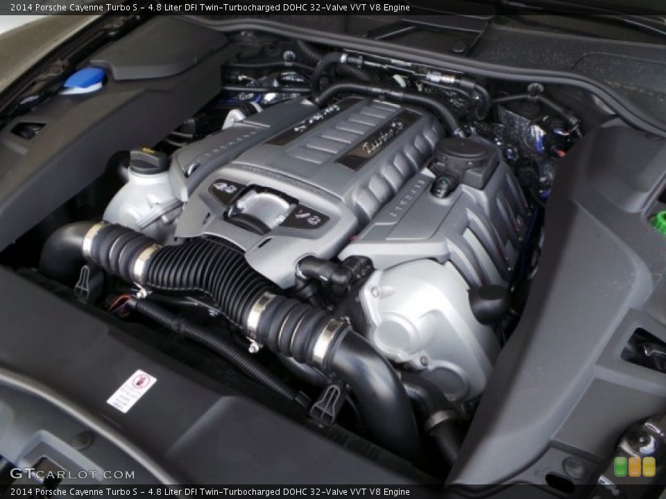 4.8 Liter DFI Twin-Turbocharged DOHC 32-Valve VVT V8 Engine for the 2014 Porsche Cayenne #94522149