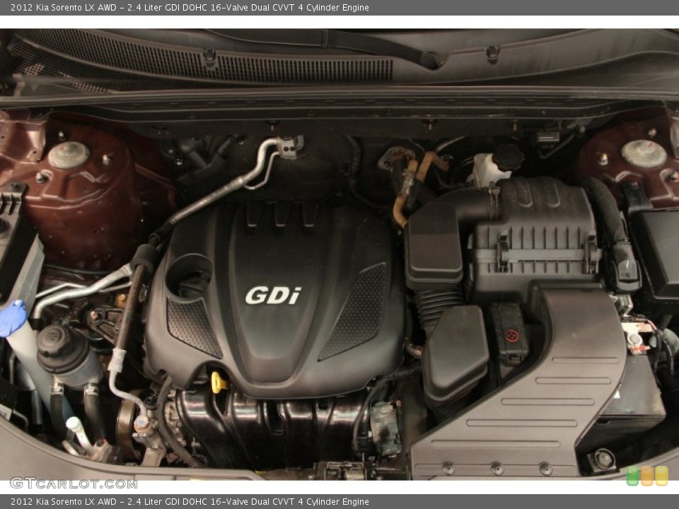 2.4 Liter GDI DOHC 16-Valve Dual CVVT 4 Cylinder Engine for the 2012 Kia Sorento #94522398