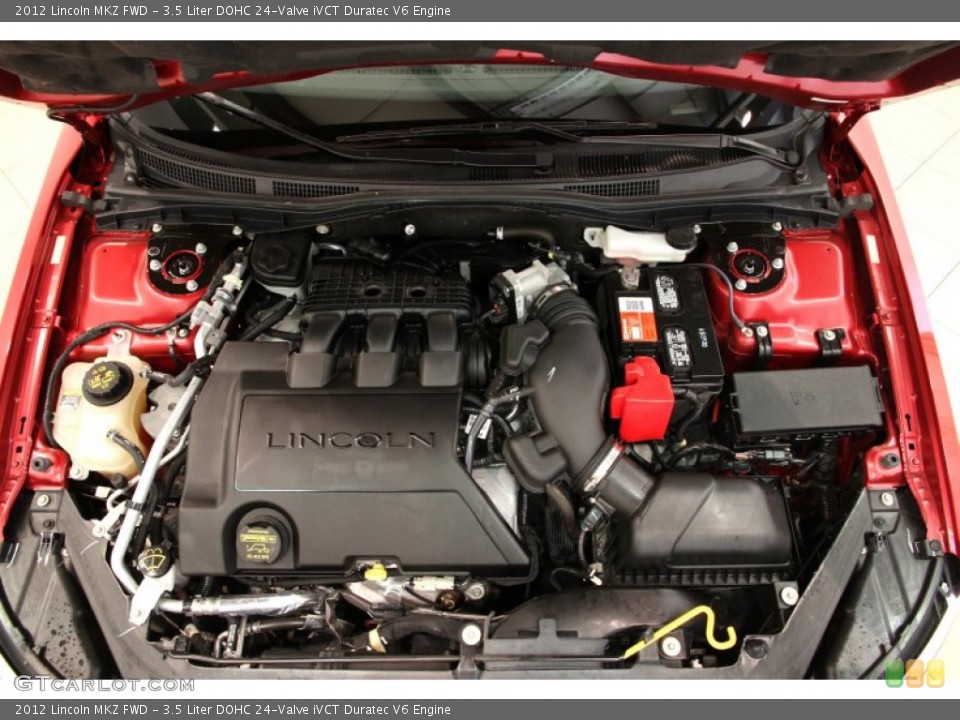 3.5 Liter DOHC 24-Valve iVCT Duratec V6 2012 Lincoln MKZ Engine