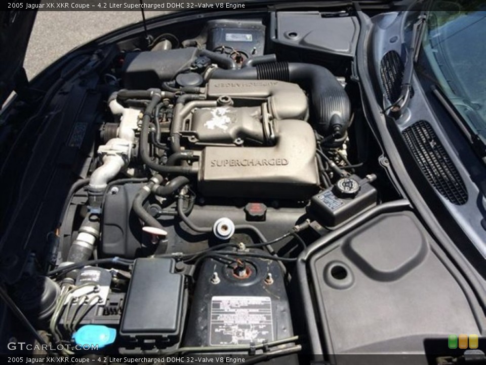 4.2 Liter Supercharged DOHC 32-Valve V8 Engine for the 2005 Jaguar XK #94679944