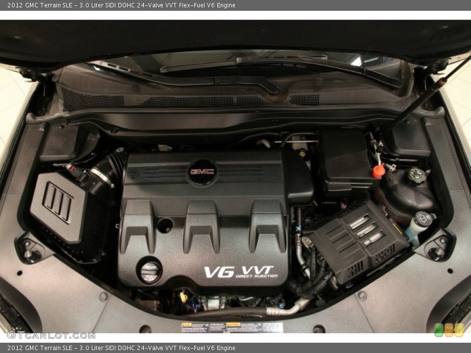 3.0 Liter SIDI DOHC 24-Valve VVT Flex-Fuel V6 2012 GMC Terrain Engine