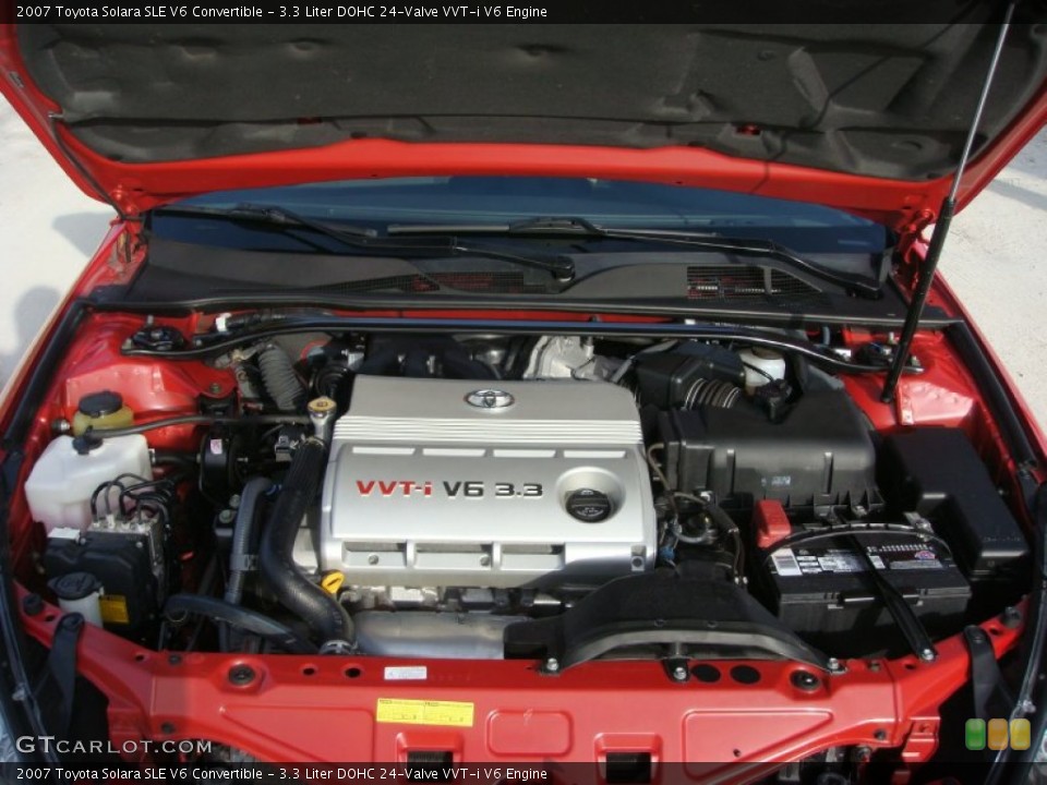 3.3 Liter DOHC 24-Valve VVT-i V6 Engine for the 2007 Toyota Solara #94755214