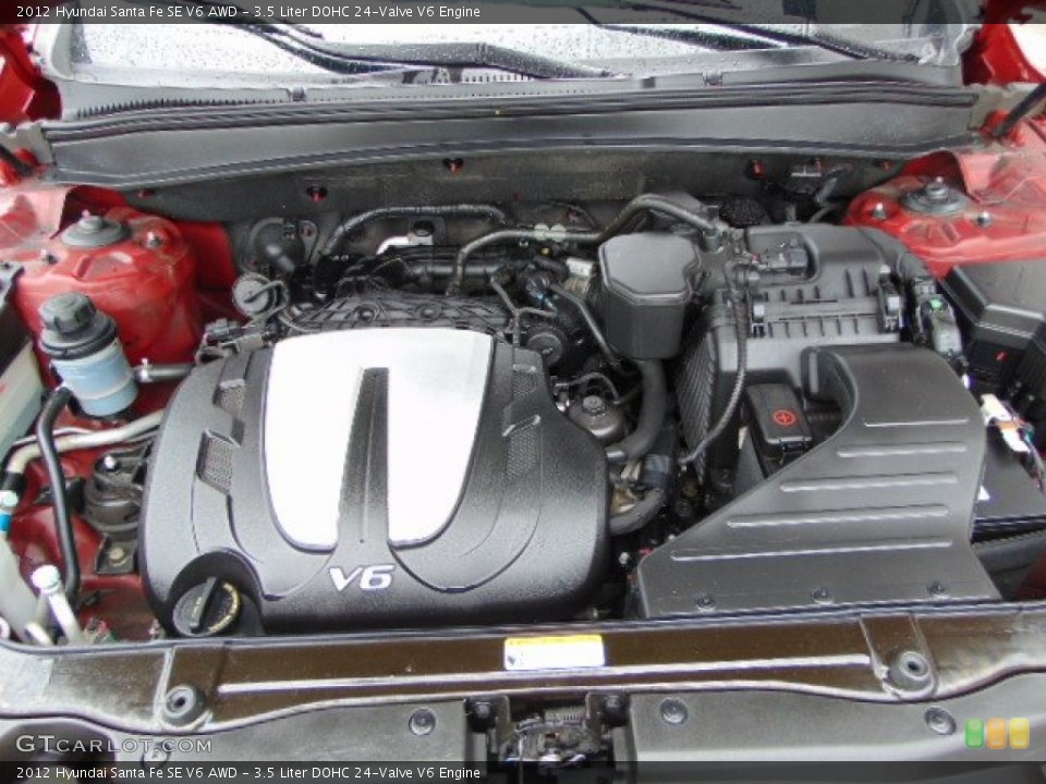 3.5 Liter DOHC 24-Valve V6 Engine for the 2012 Hyundai Santa Fe #94799754