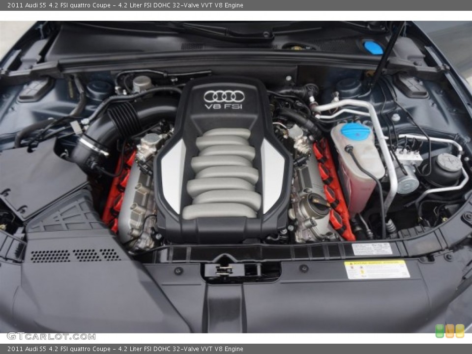 4.2 Liter FSI DOHC 32-Valve VVT V8 2011 Audi S5 Engine