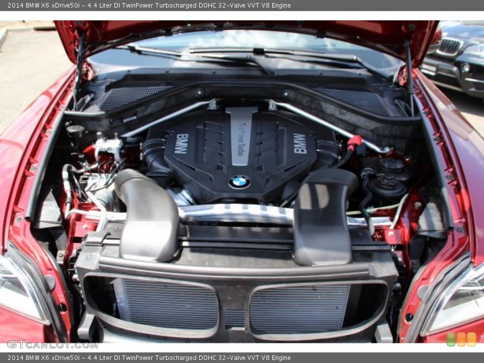 4.4 Liter DI TwinPower Turbocharged DOHC 32-Valve VVT V8 2014 BMW X6 Engine