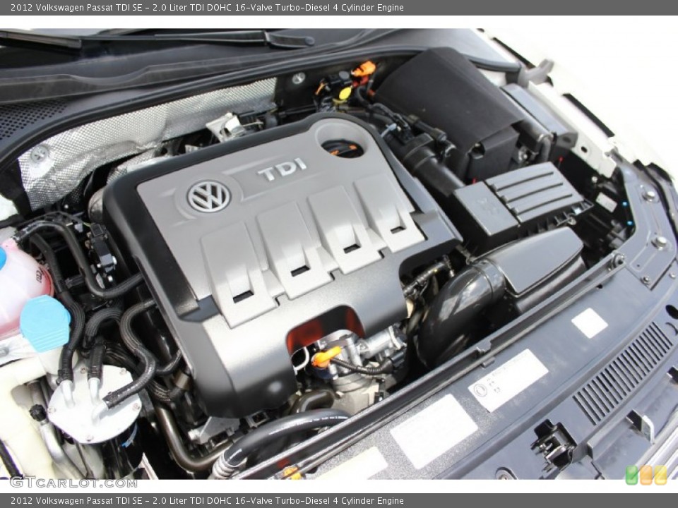 2.0 Liter TDI DOHC 16-Valve Turbo-Diesel 4 Cylinder Engine for the 2012 Volkswagen Passat #94981796