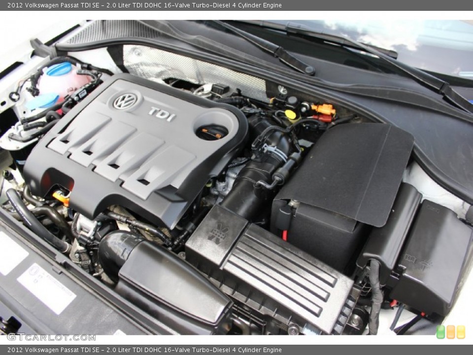 2.0 Liter TDI DOHC 16-Valve Turbo-Diesel 4 Cylinder Engine for the 2012 Volkswagen Passat #94981835
