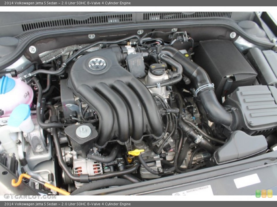 2.0 Liter SOHC 8-Valve 4 Cylinder 2014 Volkswagen Jetta Engine