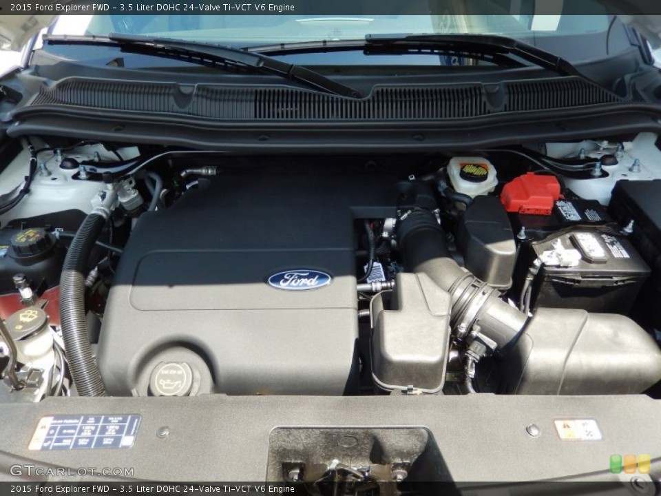 3.5 Liter DOHC 24-Valve Ti-VCT V6 2015 Ford Explorer Engine