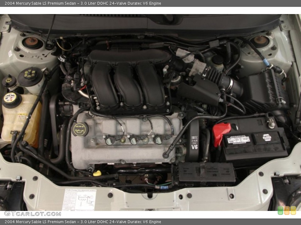 3.0 Liter DOHC 24-Valve Duratec V6 2004 Mercury Sable Engine