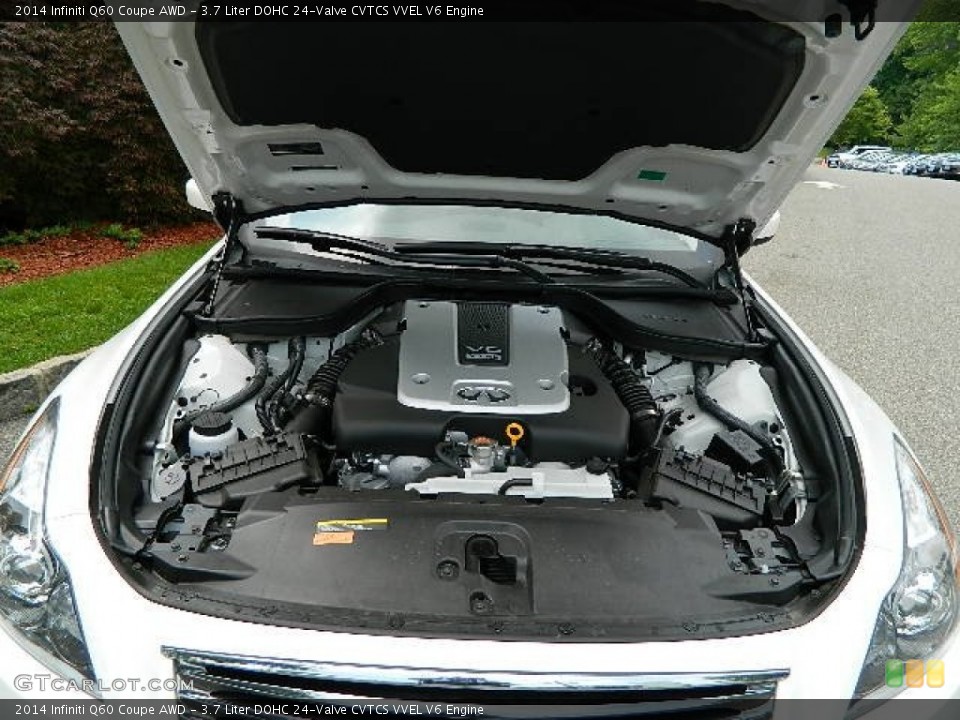 3.7 Liter DOHC 24-Valve CVTCS VVEL V6 2014 Infiniti Q60 Engine