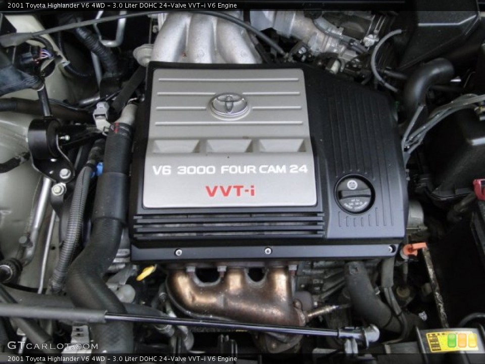 3.0 Liter DOHC 24-Valve VVT-i V6 Engine for the 2001 Toyota Highlander #95174390