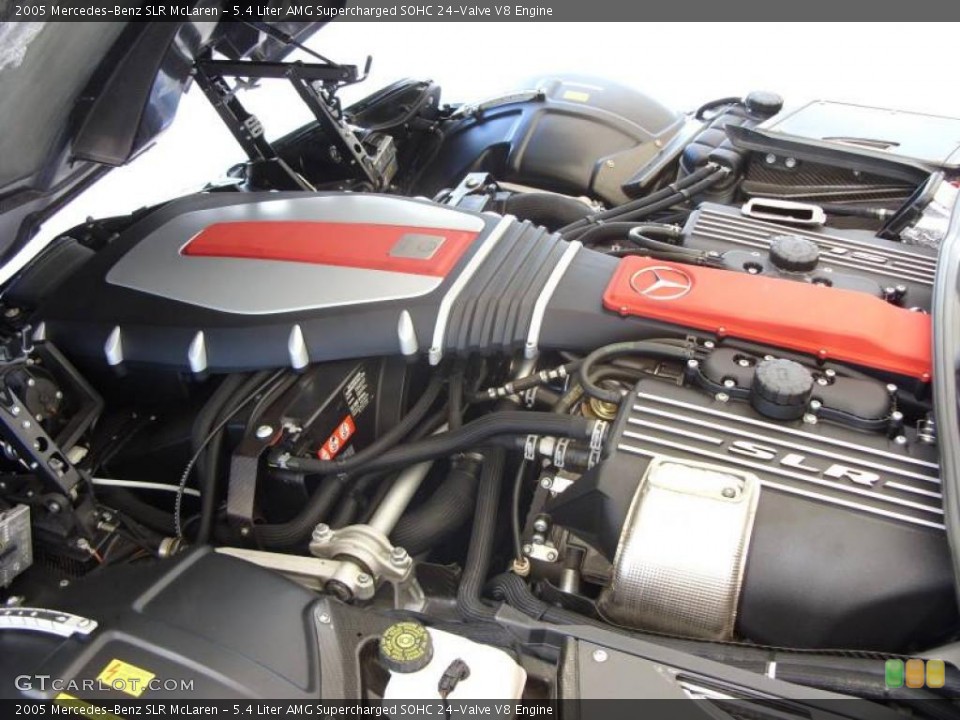 5.4 Liter AMG Supercharged SOHC 24-Valve V8 2005 Mercedes-Benz SLR Engine