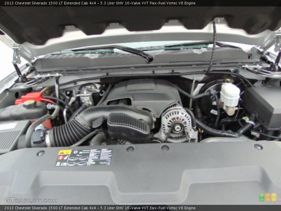 5.3 Liter OHV 16-Valve VVT Flex-Fuel Vortec V8 Engine for the 2013 Chevrolet Silverado 1500 #95203107