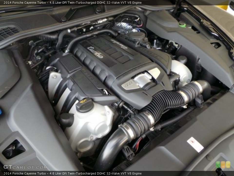 4.8 Liter DFI Twin-Turbocharged DOHC 32-Valve VVT V8 Engine for the 2014 Porsche Cayenne #95246133