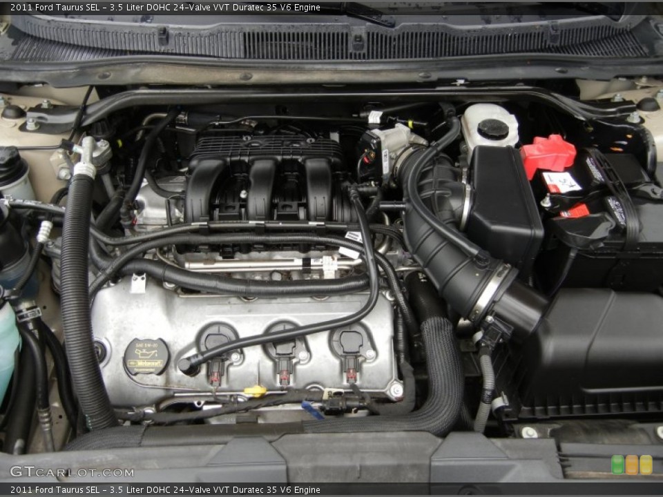 3.5 Liter DOHC 24-Valve VVT Duratec 35 V6 Engine for the 2011 Ford Taurus #95316679