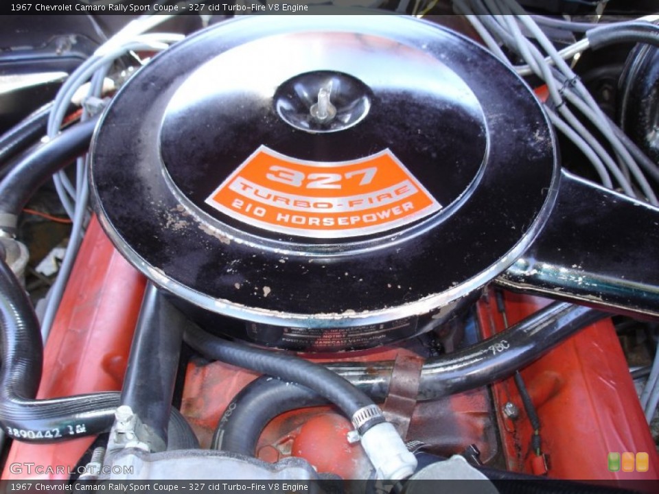 327 cid Turbo-Fire V8 Engine for the 1967 Chevrolet Camaro #95392308