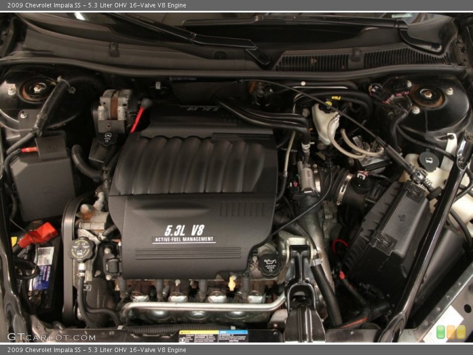 5.3 Liter OHV 16-Valve V8 Engine for the 2009 Chevrolet Impala #95395811