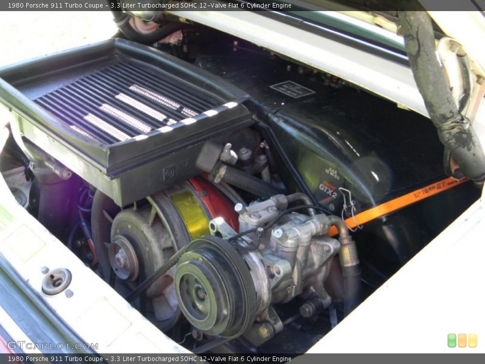 3.3 Liter Turbocharged SOHC 12-Valve Flat 6 Cylinder Engine for the 1980 Porsche 911 #95452166