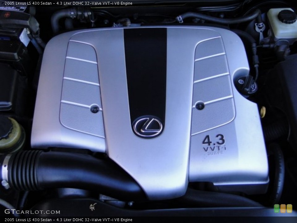 4.3 Liter DOHC 32-Valve VVT-i V8 2005 Lexus LS Engine