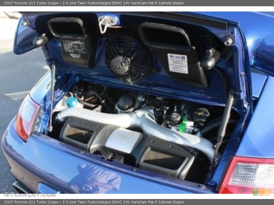 3.6 Liter Twin-Turbocharged DOHC 24V VarioCam Flat 6 Cylinder Engine for the 2007 Porsche 911 #95469695