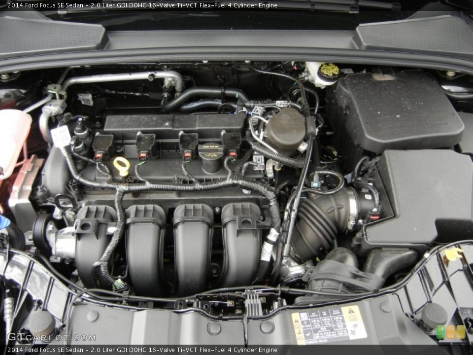 2.0 Liter GDI DOHC 16-Valve Ti-VCT Flex-Fuel 4 Cylinder Engine for the 2014 Ford Focus #95486112