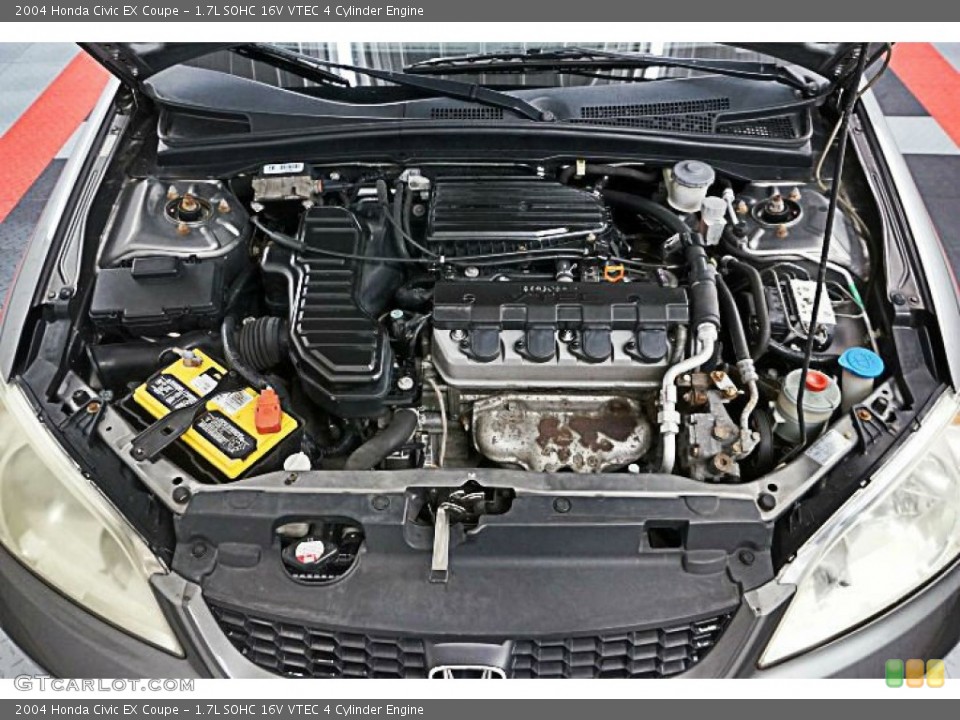 1.7L SOHC 16V VTEC 4 Cylinder 2004 Honda Civic Engine