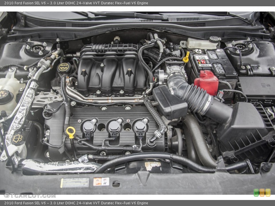 3.0 Liter DOHC 24-Valve VVT Duratec Flex-Fuel V6 Engine for the 2010 Ford Fusion #95496521