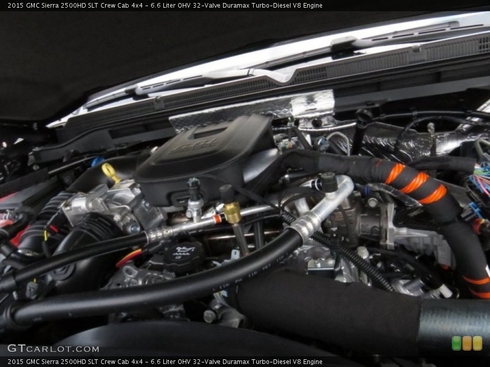 6.6 Liter OHV 32-Valve Duramax Turbo-Diesel V8 2015 GMC Sierra 2500HD Engine